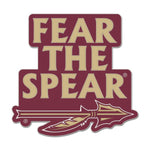 Wholesale-Florida State Seminoles SLOGAN Collector Enamel Pin Jewelry Card
