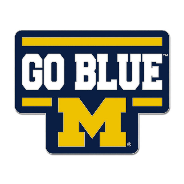 Michigan Wolverines SLOGAN Collector Enamel Pin Jewelry Card