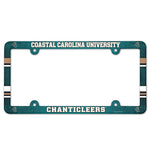 Coastal Carolina Chanticleers Lic Plate Frame Full Color