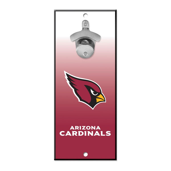 Arizona Cardinals Bottle Opener Sign 5x11