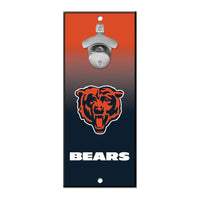 Chicago Bears Bottle Opener Sign 5x11
