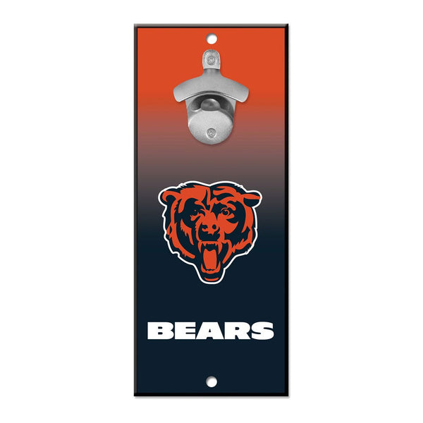 Chicago Bears Bottle Opener Sign 5x11