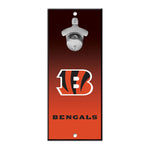 Cincinnati Bengals Bottle Opener Sign 5x11