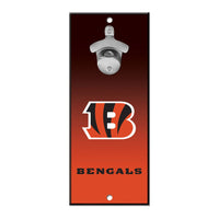 Cincinnati Bengals Bottle Opener Sign 5x11