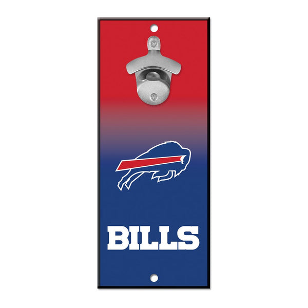 Buffalo Bills Bottle Opener Sign 5x11