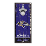 Baltimore Ravens Bottle Opener Sign 5x11