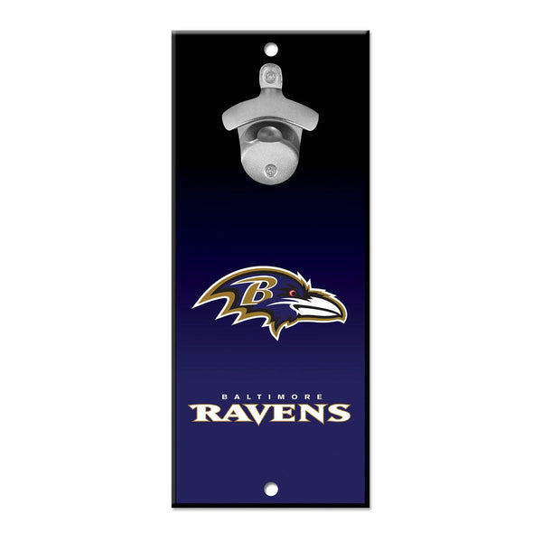 Baltimore Ravens Bottle Opener Sign 5x11