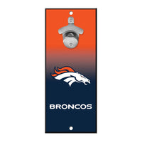 Denver Broncos Bottle Opener Sign 5x11