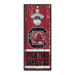 South Carolina Gamecocks Bottle Opener Sign 5x11