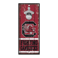 South Carolina Gamecocks Bottle Opener Sign 5x11