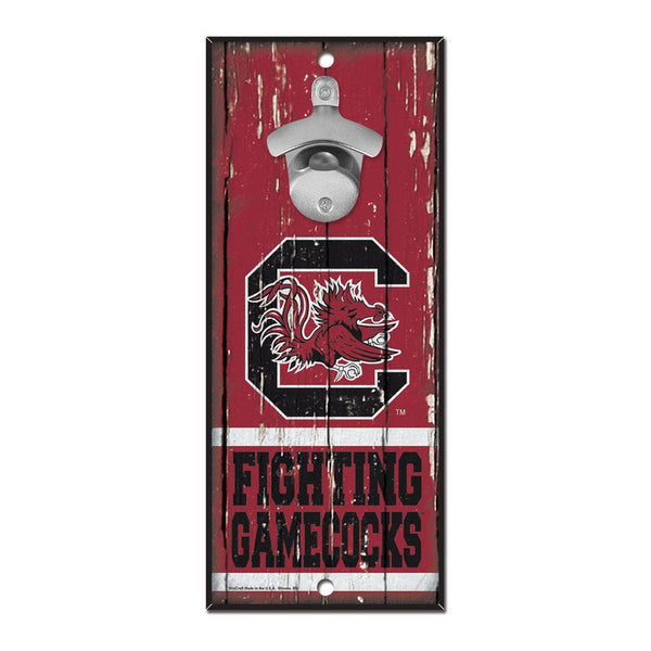 South Carolina Gamecocks Bottle Opener Sign 5x11