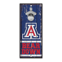 Arizona Wildcats Bottle Opener Sign 5x11