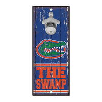 Florida Gators Bottle Opener Sign 5x11