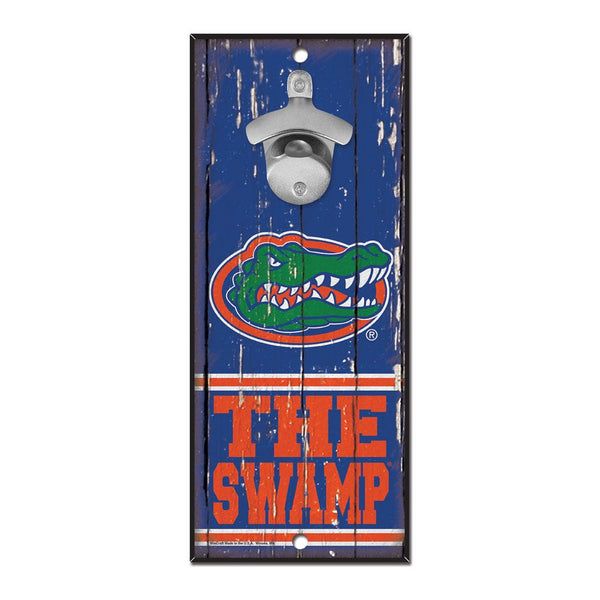 Florida Gators Bottle Opener Sign 5x11