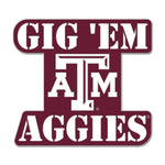 Texas A&M Aggies Slogan Collector Enamel Pin Jewelry Card
