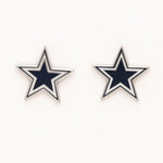 Dallas Cowboys Earrings Jewelry Card