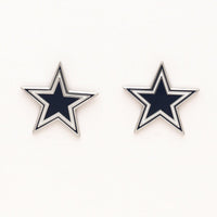 Dallas Cowboys Earrings Jewelry Card