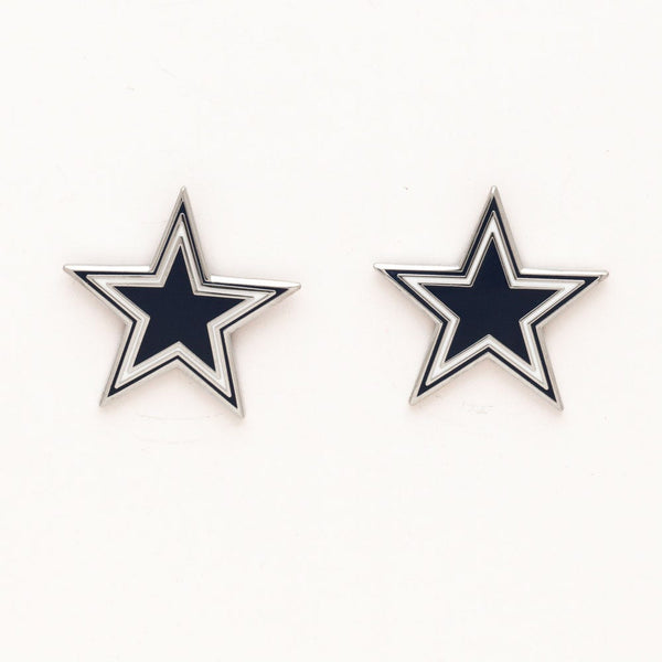 Dallas Cowboys Earrings Jewelry Card