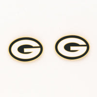 Green Bay Packers Earrings Jewelry Card