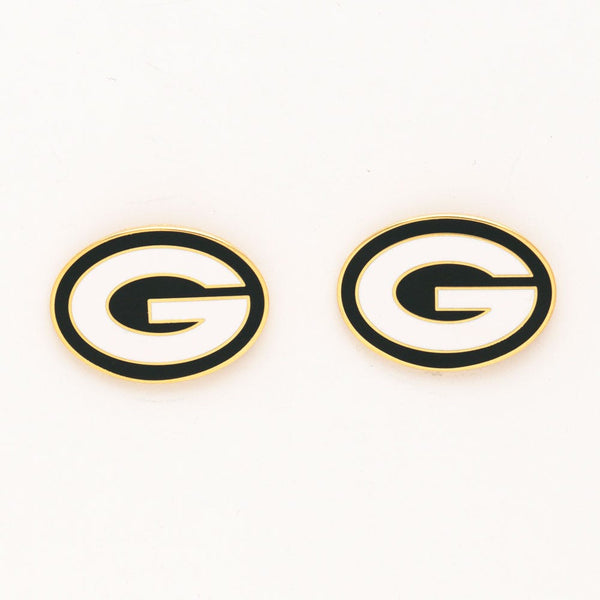 Green Bay Packers Earrings Jewelry Card
