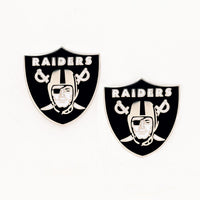 Las Vegas Raiders Earrings Jewelry Card