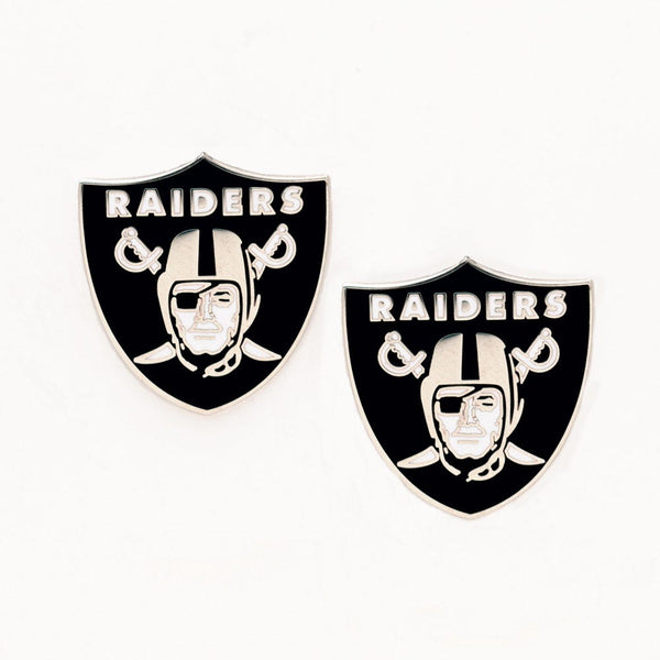 Las Vegas Raiders Earrings Jewelry Card
