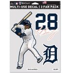 Detroit Tigers PLAYERS CHOICE DIAMOND CLUB(R) Multi Use 3 Fan Pack Javier Baez