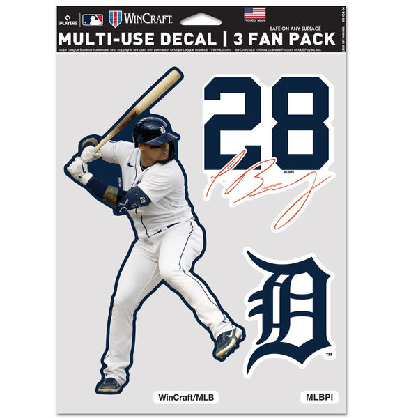 Detroit Tigers PLAYERS CHOICE DIAMOND CLUB(R) Multi Use 3 Fan Pack Javier Baez