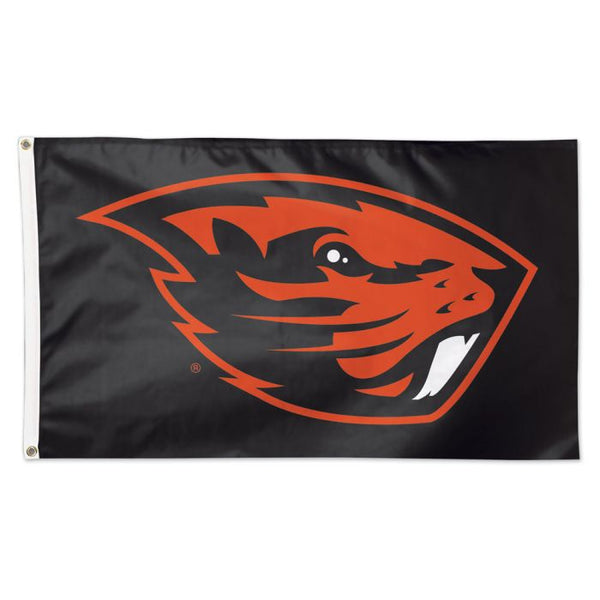 Wholesale-Oregon State Beavers BLACK BACKGROUND Flag - Deluxe 3' X 5'