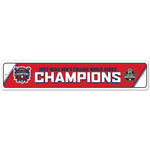 Wholesale-NCAA Men's CWS Champions Ole Miss Rebels MENS COLLEGE WORLD SERIES CHA Street / Zone Sign 3.75" x 19"