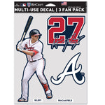 Atlanta Braves PLAYERS CHOICE DIAMOND CLUB(R) Multi Use 3 Fan Pack Austin Riley