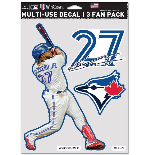 Toronto Blue Jays PLAYERS CHOICE DIAMOND CLUB(R) Multi Use 3 Fan Pack Vladimir Guerrero Jr.