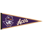 Wholesale-Evansville Purple Aces Classic Pennant, bulk 12" x 30"