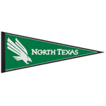 Wholesale-North Texas Mean Green Classic Pennant, carded 12" x 30"