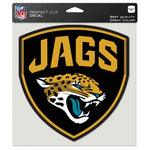 Jacksonville Jaguars Secondary Logo Perfect Cut Color Decal 8" x 8"