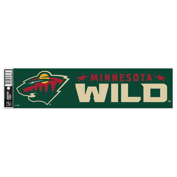 Minnesota Wild Bumper Strip 3" x 12"