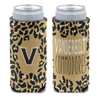 Wholesale-Vanderbilt Commodores LEOPARD 12 oz Slim Can Cooler