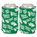 Wholesale-North Texas Mean Green SCATTERPRINT Can Cooler 12 oz.