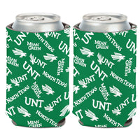 North Texas Mean Green SCATTERPRINT Can Cooler 12 oz.