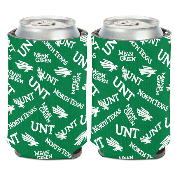North Texas Mean Green SCATTERPRINT Can Cooler 12 oz.