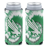 Wholesale-North Texas Mean Green TIE DYE 12 oz Slim Can Cooler