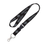 Wholesale-Utah Utes Blackout Lanyard w/detachable buckle 1"