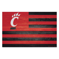Cincinnati Bearcats AMERICANA Wood Sign 11" x 17" 1/4" thick