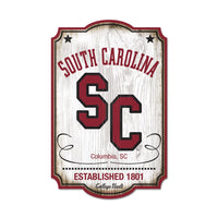USC Gamecocks /College Vault Wood Sign 11" x 17" 1/4" thick