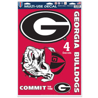 Georgia Bulldogs Multi-Use Decal 11" x 17"
