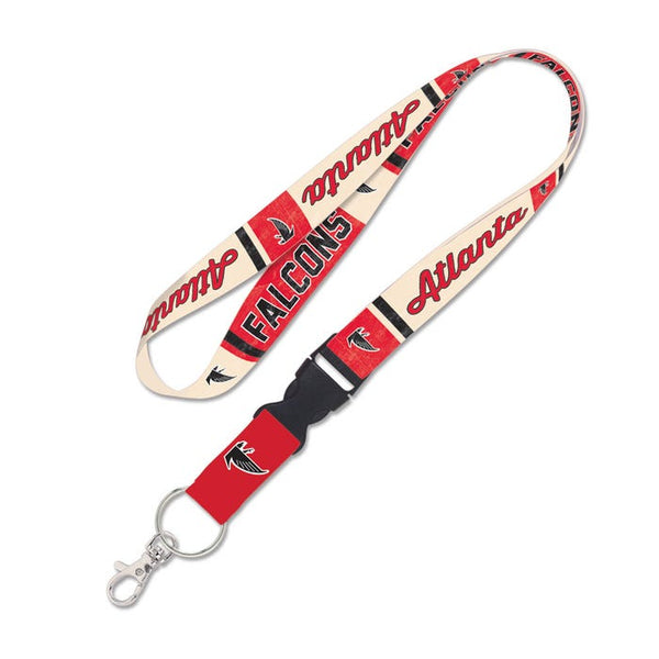 Atlanta Falcons VINTAGE Lanyard w/detachable buckle 1"