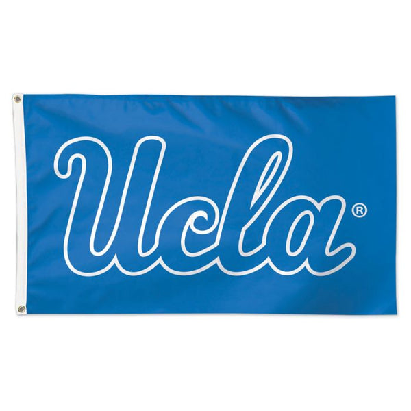 UCLA Bruins BLUE LOGO ON BLUE BACKGROUND Flag - Deluxe 3' X 5'
