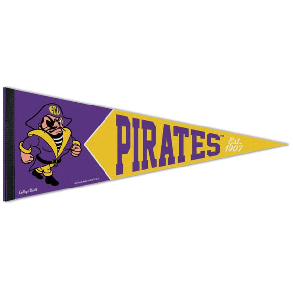 Wholesale-East Carolina Pirates /College Vault Premium Pennant 12" x 30"