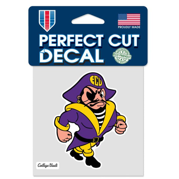 Wholesale-East Carolina Pirates /College Vault Perfect Cut Color Decal 4" x 4"