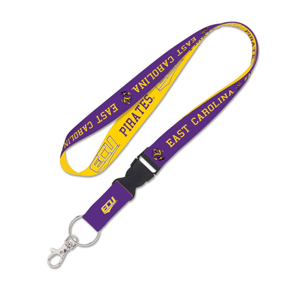 East Carolina Pirates /College Vault Lanyard w/detachable buckle 1"
